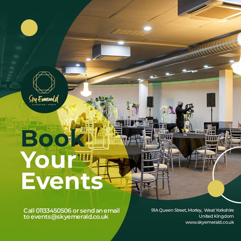 Sky Emerald Banqueting Suite - Venues - Leeds - West Yorkshire