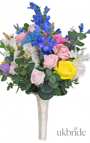 Brides Country Meadow Bouquet with Mixed Artificial Flowers 2  99.95 sarahsflowers.co.uk.jpg