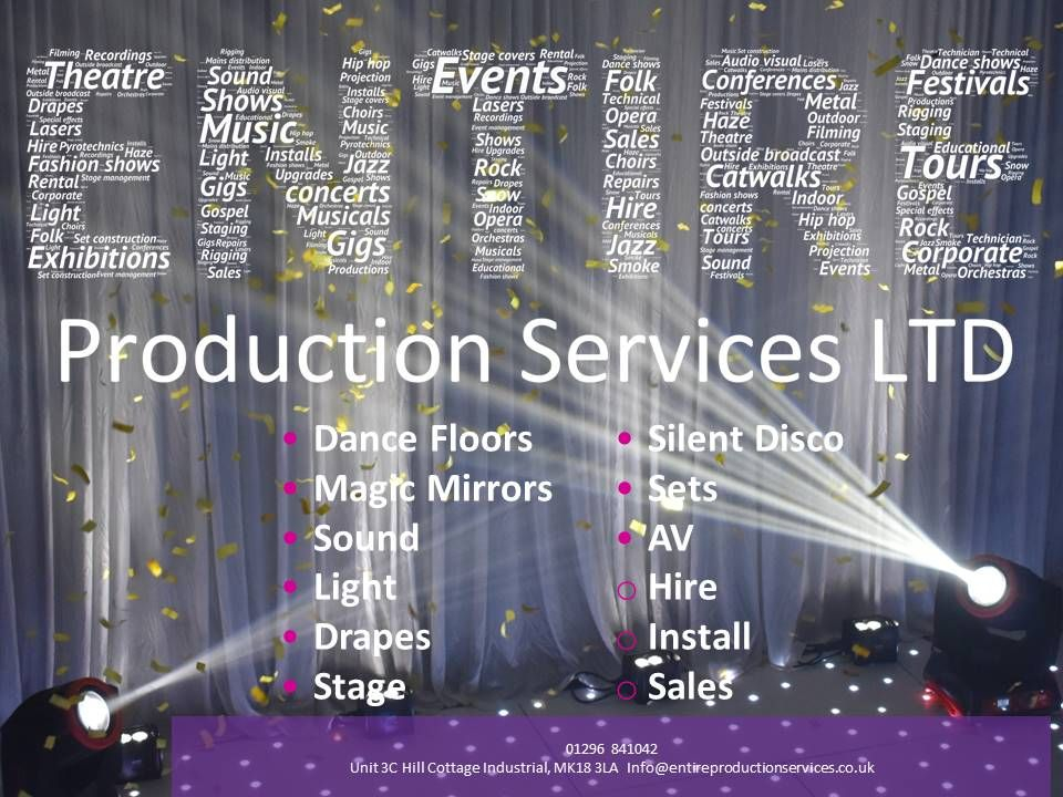 Entire Production Services LTD Entire Production Services LTD - Venue Decoration - Buckingham - Buckinghamshire