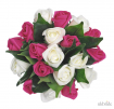 Classic Bridesmaids Bouquet with Mixed Bud Foam Roses  39.00 sarahsflowers.co.uk.jpg