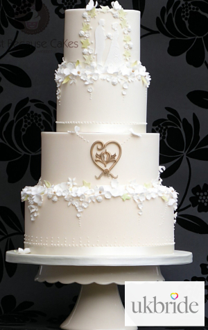 Ivory with White Blossoms Wedding Cake.jpg