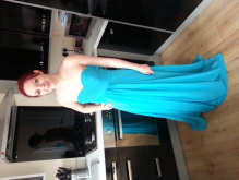 My sister in her dress