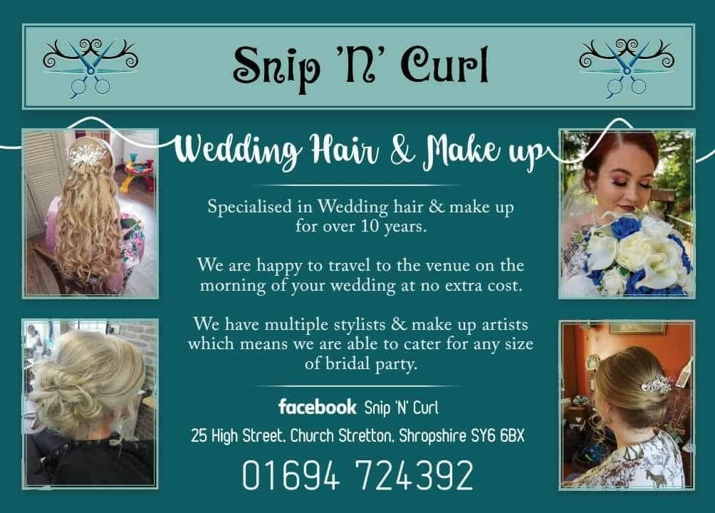 Snip N Curl Hair, Beauty & Bridal Salon  - Hair & Beauty - Church Stretton - Shropshire