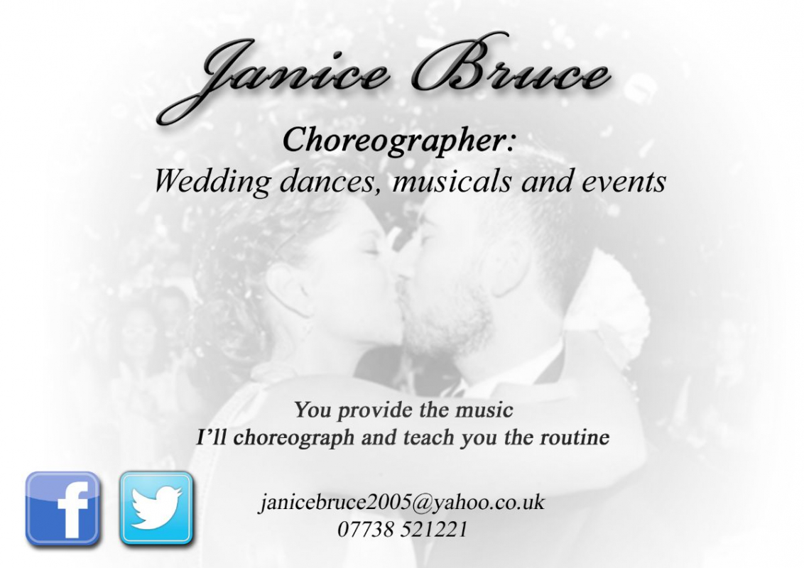 Janice Bruce Choreography For First Wedding Dances Janice Bruce Choreography For First Wedding Dances - Entertainment - Edinburgh - Midlothian