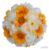 Brides Yellow Sunflower, Ivory Rose & Daisy Wedding Posy Bouquet  94.95 sarahsflowers.co.uk.jpg