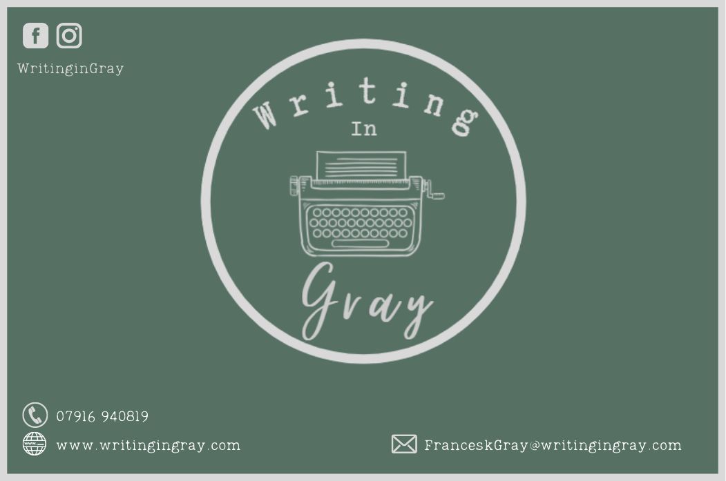 Writing in Gray Writing in Gray - Speech Writing - Saint Leonards-on-sea - East Sussex