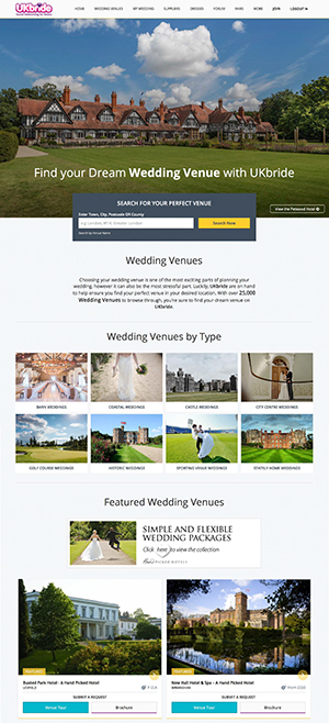UKbride's new Wedding Venue Listing Page