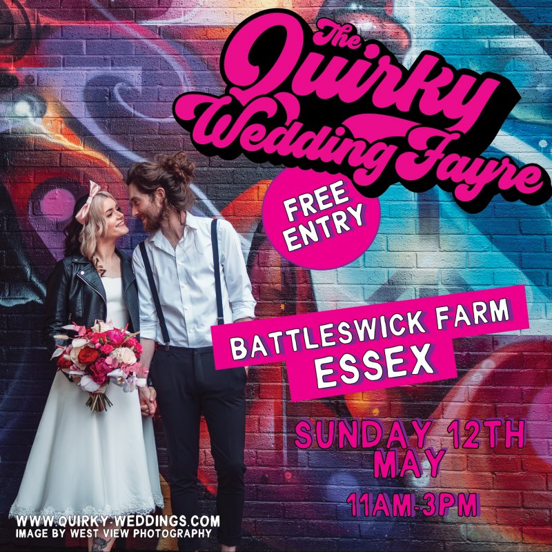 Thumbnail image for The Quirky Wedding Fayre at Battleswick Farm Sponsored by New Hall Wine Estate