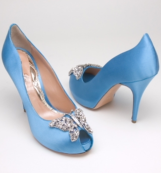 Blue and bold shoes by Aruna Seth