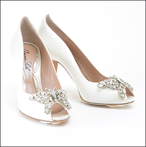 Acclaimed designer Aruna Seth will create your wedding shoes.