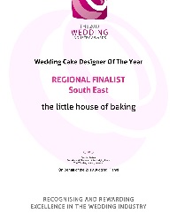 Regional South East Finalist for wedding cake designer 2019