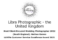 Most Client Photocused Photographer - Global wedding awards