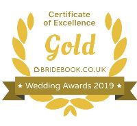 Gold wedding award certificate of excellence