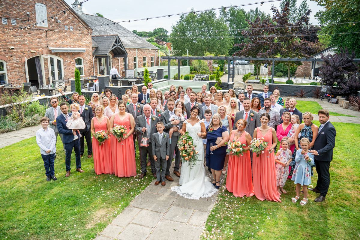 Jenna and Adam celebrate their wedding day at Lion Quays Resort in Shropshire