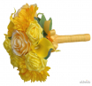 Yellow Bridesmaids Wedding Posy in Roses, Lilies & Gerberas 2  45.95 sarahsflowers.co.uk.jpg
