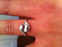 Engagement ring close up
