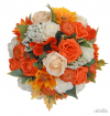 Brides Orange Rose, Sunflower & Pumpkin Wedding Bouquet  82.50 sarahsflowers.co.uk.jpg