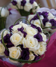 06 - Ivory Rose and Purple Lisianthus Bouquet.jpg