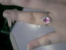 engagement ring pink sapphire