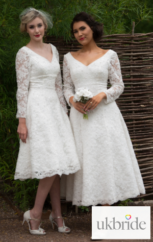Timeless Chic Gillian Tea Length and Calf Length V Neck Vintage Lace Wedding Dress Sleeves (7)-1-3.png
