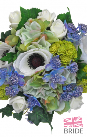 Meadow Style Bridesmaids Bouquet with Echeveria and Astrantia  52.50 sarahsflowers.co.uk.jpg