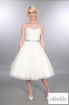 Olivia Timeless Chic Tea Length Tulle Lace Wedding Dress Vintage 1950s Style Spaghetti Strap Sweetheart Neckline1.JPG