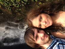 Refreshing Selfie By The Waterfall 