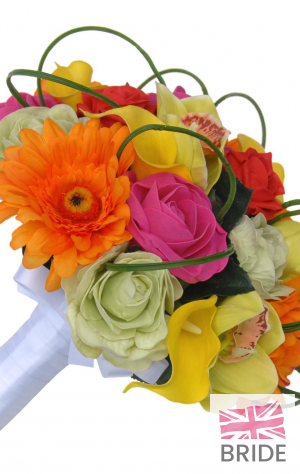 Brides Mixed Colour Orchid, Rose, Gerbera & Calla Lily Wedding Bouquet 2  88.95 sarahsflowers.co.uk.jpg