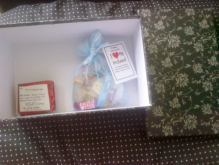 Start Of Gift Box For H2B, Wrapped Gift Is Cuff links