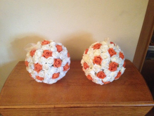 X2 large rose balls 