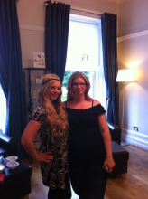 me and my big sister, who organised the spa