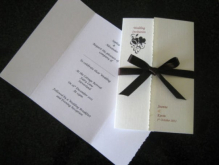 Gatefold invite
