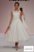 Anara Timeless Chic Tea Calf Length Lace Tulle Wedding Dress Vintage 1950s Style.jpg