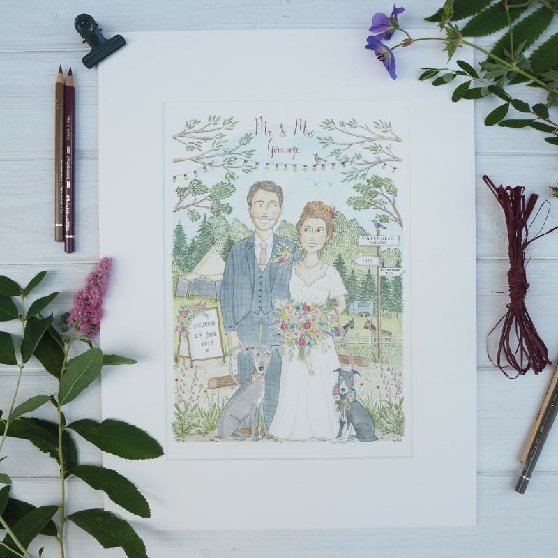 Aimee Paints Illustration - Stationery / Wedding Albums - Falmouth - Cornwall