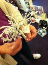 Fascinator in shop.JPG