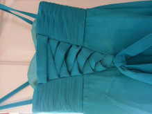 Back of child's dress laced up