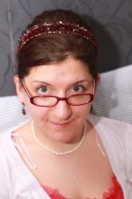 BAD picture, but it's a pretty tiara