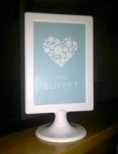 sweet buffet sign