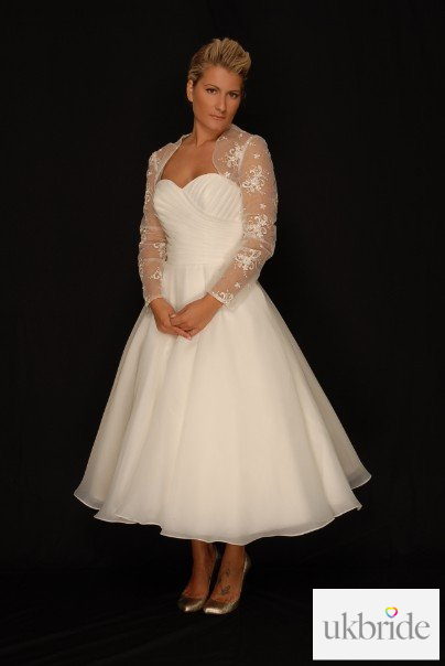 1950s Style Wedding Dress Elizabeth with Jacket.jpg