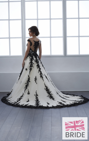 black and white wedding dresses