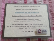 charity cards for guests