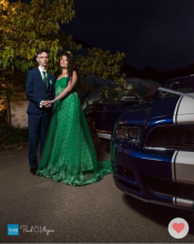 Mr & Mrs with Mustang 