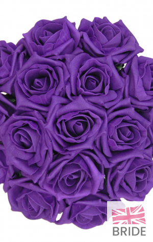 Purple Rose Bridesmaids Wedding Posy Bouquet  34.85 sarahsflowers.co.uk.jpg