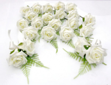 Buttonholes will be turquoise