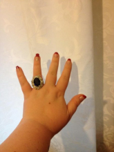 My enormous ring with skulls on :)