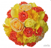Wedding Flower Bouquet with Sunshine Yellow and Orange Roses  76.95 sarahsflowers.co.uk.jpg