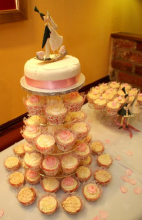 the top tier M&S cake