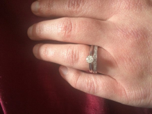With engagement ring