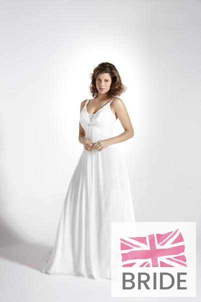 Romantica White Full Spaghetti Straps Empire Line 23961