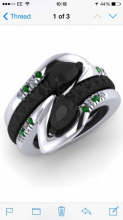 CAD Image Wedding Ring & Eternity Ring